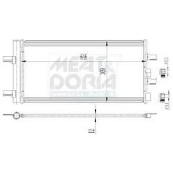 Meat & Doria Kondensator, Klimaanlage 991192 Für Mini Bmw