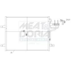 Meat & Doria Kondensator, Klimaanlage 991292 Für Ford