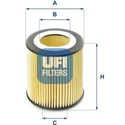 Ufi Ölfilter 2505800 Filtereinsatz 79Mm Für Bmw