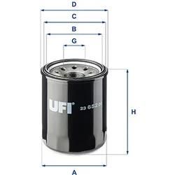 Ufi Ölfilter 2365200 Anschraubfilter 100Mm Für Gm Isuzu Amc