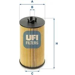 Ufi Ölfilter 2519900 Filtereinsatz 106Mm Für Opel Gm