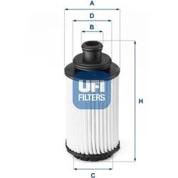 Ufi Ölfilter 2511800 Filtereinsatz 124Mm Für Opel Gm