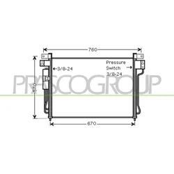 Prasco Kondensator, Klimaanlage Ds814c002 Für Nissan