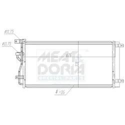 Meat & Doria Kondensator, Klimaanlage 991203 Für Opel Gm