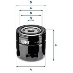 Ufi Ölfilter 2345800 Anschraubfilter 101Mm Gewindemaßm 20 X 1,5 Für Volvo
