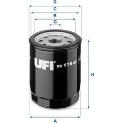 Ufi Ölfilter 2317500 Anschraubfilter 97Mm Gewindemaß3/4-16 Unf Für Innocenti Zastava Ford Fiat