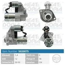 Meat & Doria Starter 5020075 Für Opel Isuzu Vaughall
