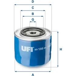 Ufi Ölfilter 2316600 Anschraubfilter 97Mm Gewindemaß3/4-16 Unf Für Vag Fiat Innocenti Ford
