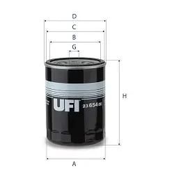 Ufi Ölfilter 2365400 Anschraubfilter 152Mm Für Kia Amc