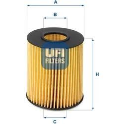 Ufi Ölfilter 2515100 Filtereinsatz 104Mm Für Hyundai Kia