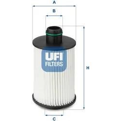 Ufi Ölfilter 2508800 Filtereinsatz 126Mm Für Opel Gm