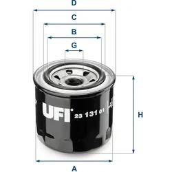 Ufi Ölfilter 2313101 Anschraubfilter 75Mm Gewindemaß3/4-16 Unf Für Ford Gm Innocenti Isuzu Suzuki Daihatsu Daewoo Santana
