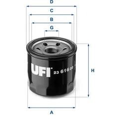 Ufi Ölfilter 2361600 Anschraubfilter 65Mm Gewindemaßm 20 X 1,5 Für Gm Mazda