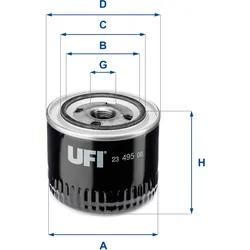 Ufi Ölfilter 2349500 Anschraubfilter 78Mm Gewindemaß13/16-16 Unf Für Honda Land Rover