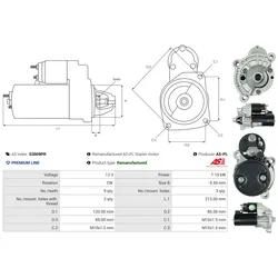 As-Pl Starter S3009pr Für Peugeot Fiat Daf