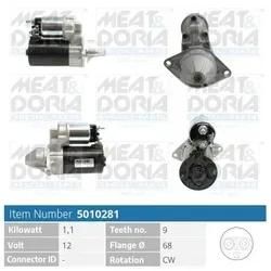 Meat & Doria Starter 5010281 Für Opel Chevrolet