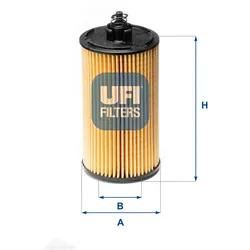 Ufi Ölfilter 2518300 Filtereinsatz 101Mm Für Gm