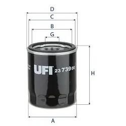 Ufi Ölfilter 2373900 Anschraubfilter 97Mm Für Ford