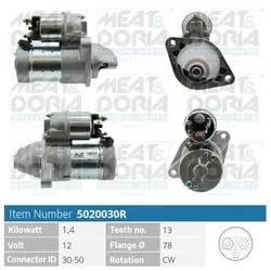 Meat & Doria Starter 5020030R Für Opel Isuzu Vaughall