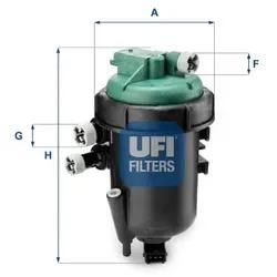 Ufi Kraftstofffilter 5517800 Filtereinsatz 213Mm Für Fiat