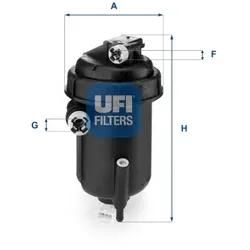 Ufi Kraftstofffilter 5514300 Filtereinsatz 213Mm Für Fiat