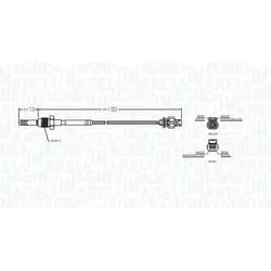 Magneti Marelli Sensor, Abgastemperatur 172000169010 Für Mercedes