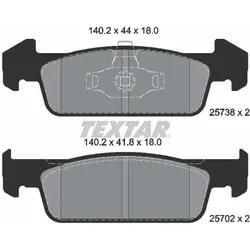 Textar Bremsbelagsatz, Scheibenbremse 2573801 Für Renault Dacia