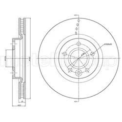 Metelli Bremsscheibe 231476C Belüftet 300Mm 25Mm Für Volvo