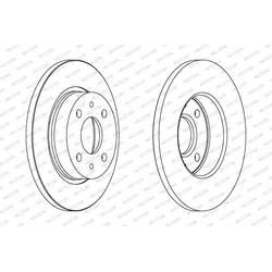 Ferodo Bremsscheibe Ddf215 239Mm 12Mm Für Lada