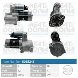 Meat & Doria Starter 5035246 Für Hyundai Mitsubishi Kia