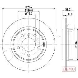 Japko Bremsscheibe 610109C Belüftet 294Mm 19Mm Für Bmw