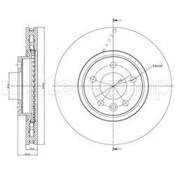 Metelli Bremsscheibe 230727C Belüftet 333Mm 32Mm Für Vw