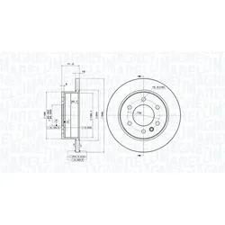 Magneti Marelli Bremsscheibe 360406056401 Voll 298Mm 16Mm Für Dodge Mercedes Vw
