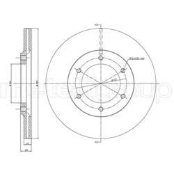 Metelli Bremsscheibe 230247 Belüftet 295Mm 20Mm Für Nissan