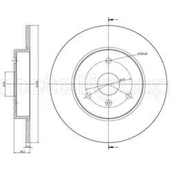 Metelli Bremsscheibe 230943C Voll 280Mm 10Mm Für Smart