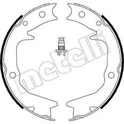Metelli Bremsbackensatz, Feststellbremse 530265 Für Hyundai Mitsubishi