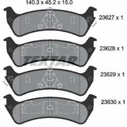 Textar Bremsbelagsatz, Scheibenbremse 2362701 Für Ford Jeep