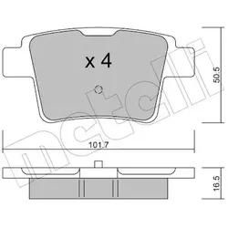Metelli Bremsbelagsatz, Scheibenbremse 2206770 Für Ford Jaguar