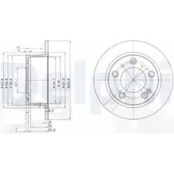 Delphi Bremsscheibe Bg2528 224Mm 9Mm Für Citroën