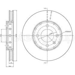 Metelli Bremsscheibe 231371C Belüftet 256Mm 22Mm Für Vw