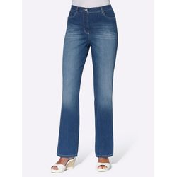 Blue-Stone-Washed Gerade Jeans - Bild 4