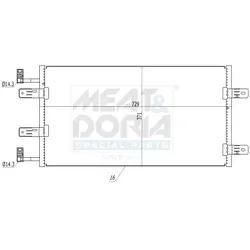 Meat & Doria Kondensator, Klimaanlage 991144 Für Gm Opel