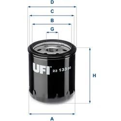 Ufi Ölfilter 2313300 Anschraubfilter 92Mm Gewindemaßm 20 X 1,5 Für Opel Gm Vaughall