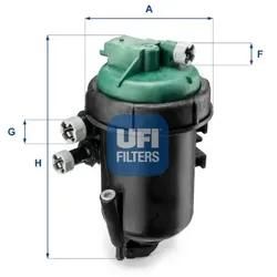 Ufi Kraftstofffilter 5517300 Filtereinsatz 213Mm Für Fiat