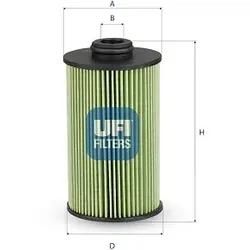 Ufi Kraftstofffilter 2607700 Filtereinsatz 123Mm Für Honda