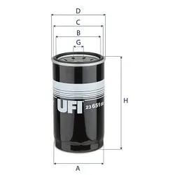 Ufi Ölfilter 2365100 Anschraubfilter 162Mm Für Opel Gm Isuzu Amc