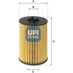 Ufi Ölfilter 2514400 Filtereinsatz 103Mm Für Man Vag