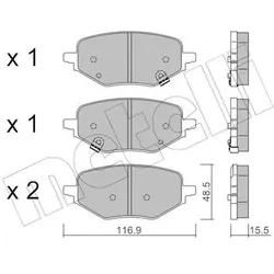 Metelli Bremsbelagsatz, Scheibenbremse 2213940 Für Mg