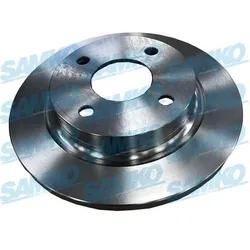 SAMKO Bremsscheibe f1059p voll 253mm 12mm für Ford