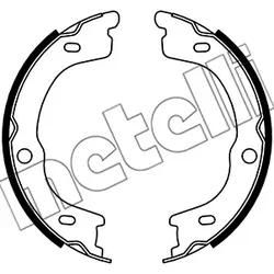 Metelli Bremsbackensatz, Feststellbremse 530740 Für Kia